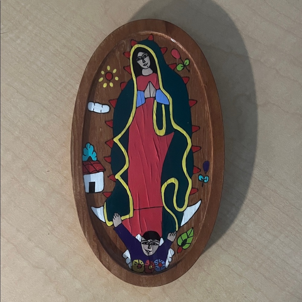Oval Wooden Wall Decor